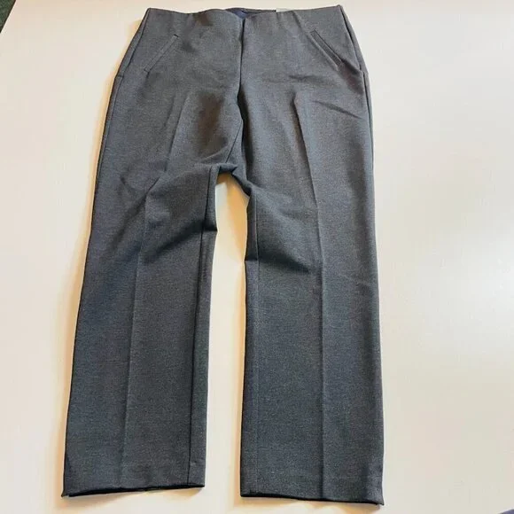 NWT Chicos Pant Trouser So Slimming 360 Juliet Full Length Graphite Heather Grey - Picture 2 of 10